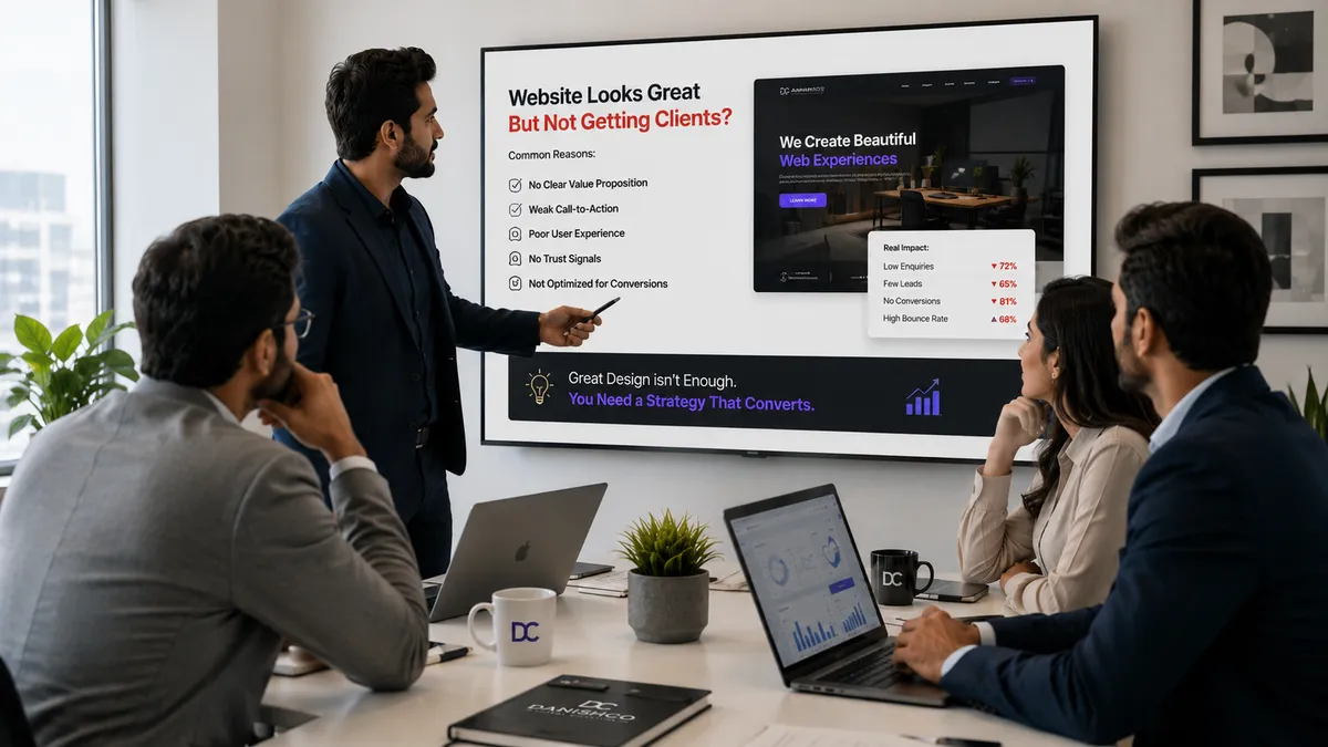 Why Your Website Looks Great but Still Doesn't Get Clients